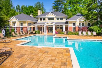 Relaxing pool area with sundeck